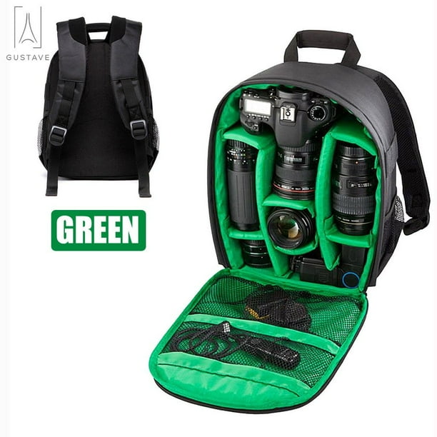 DSLR Camera 12 inch Tablet Water Resistant Backpack Travel Daypack w Padded Divider and Inner Bag for Nikon Canon Fujifilm Sony Digital SLR Mirrorless Camera and More DSLR Camera 12 inch Tablet Water Resistant Backpack Travel Daypack w Padded Divider and Inner Bag for Nikon Canon Fujifilm Sony Digital SLR Mirrorless Camera and More